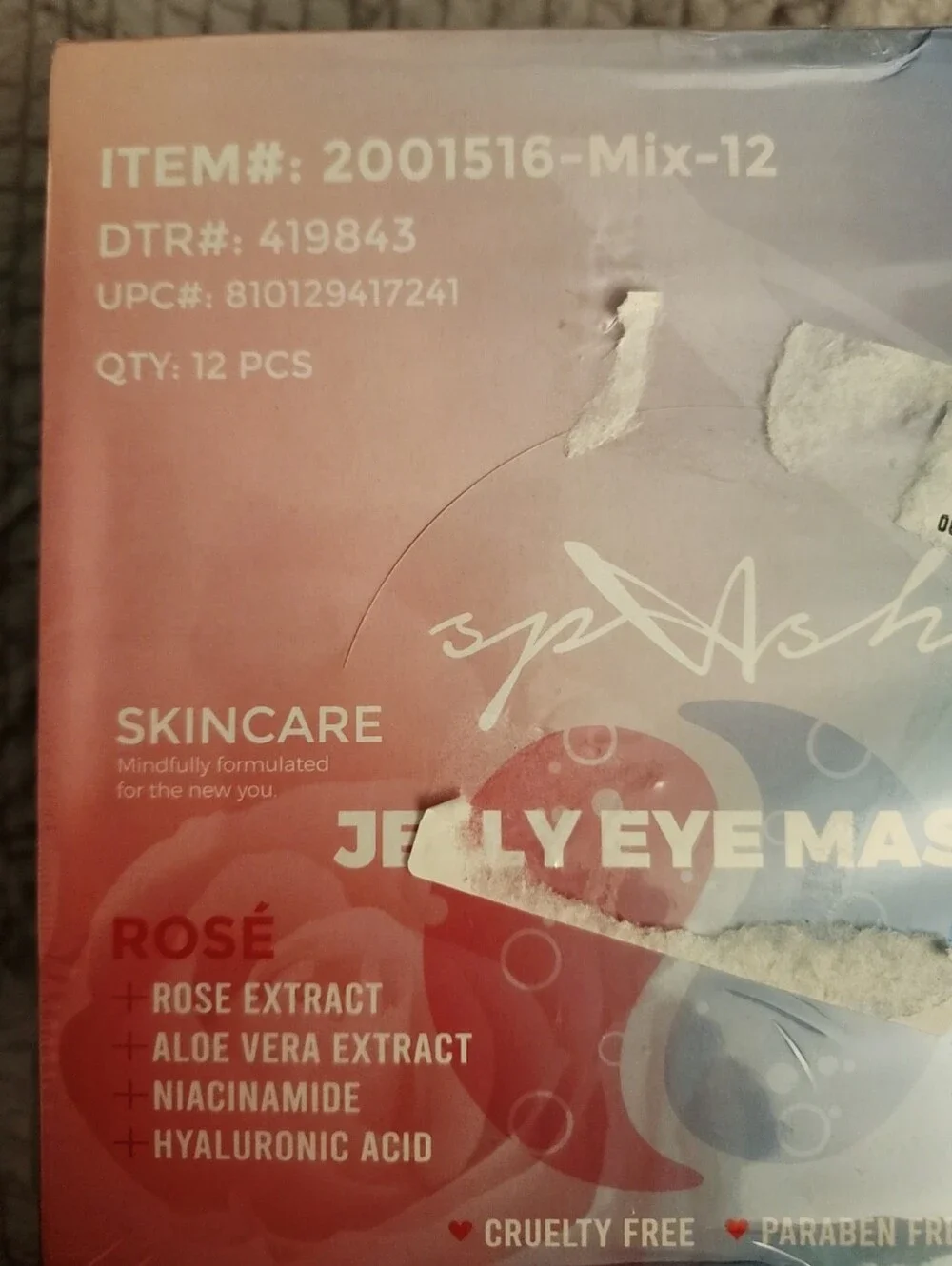Jelly Eye Masks - Rose & Chilled (Red, Blue)